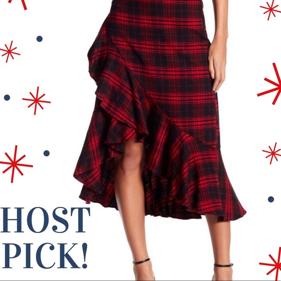 Soprano Dresses & Skirts - 💃HP💃Soprano brand flannel red black plaid skirt.